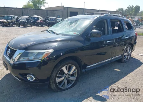 2013 Nissan Pathfinder Platinum from USA, damaged, VIN 5N1AR2MM6DC633931